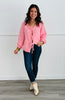 Blush Self Tie Bows Sweater Cardigan (Reg.)