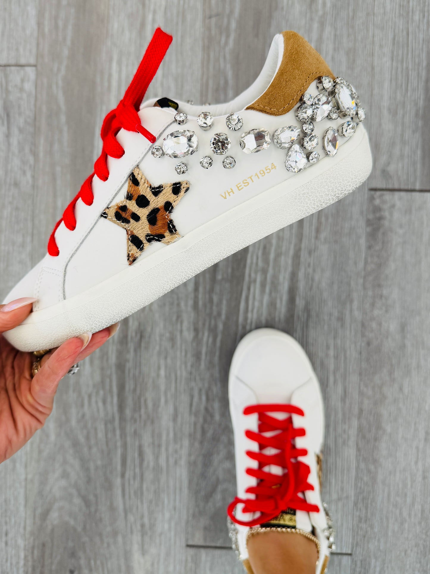 VH x WR Born To Shine Leopard Remix Sneakers