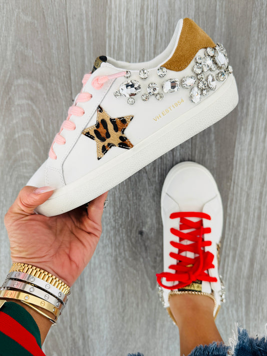 VH x WR Born To Shine Leopard Remix Sneakers