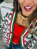 Ribbon Wreath Knit Cardigan (Reg. and Plus)