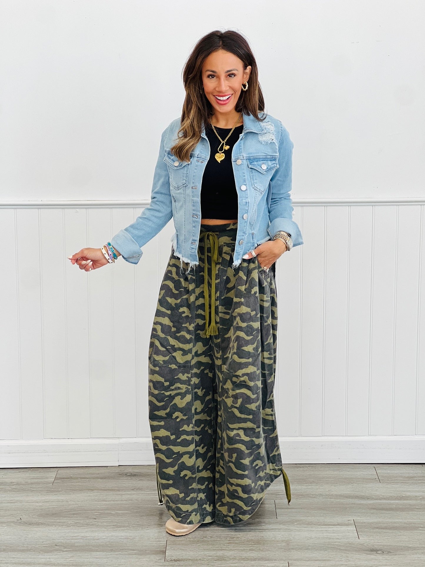 Risen Too Cool For You Light Denim Jacket (Reg & Plus)