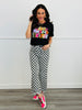 Victory Lap Checkered Jeans (Reg. and Plus)