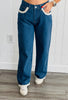 Crochet Trim Denim Jeans (Reg & Plus)