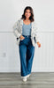 Crochet Trim Denim Jeans (Reg & Plus)