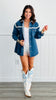 Crochet Trim Denim Jacket (Reg.)