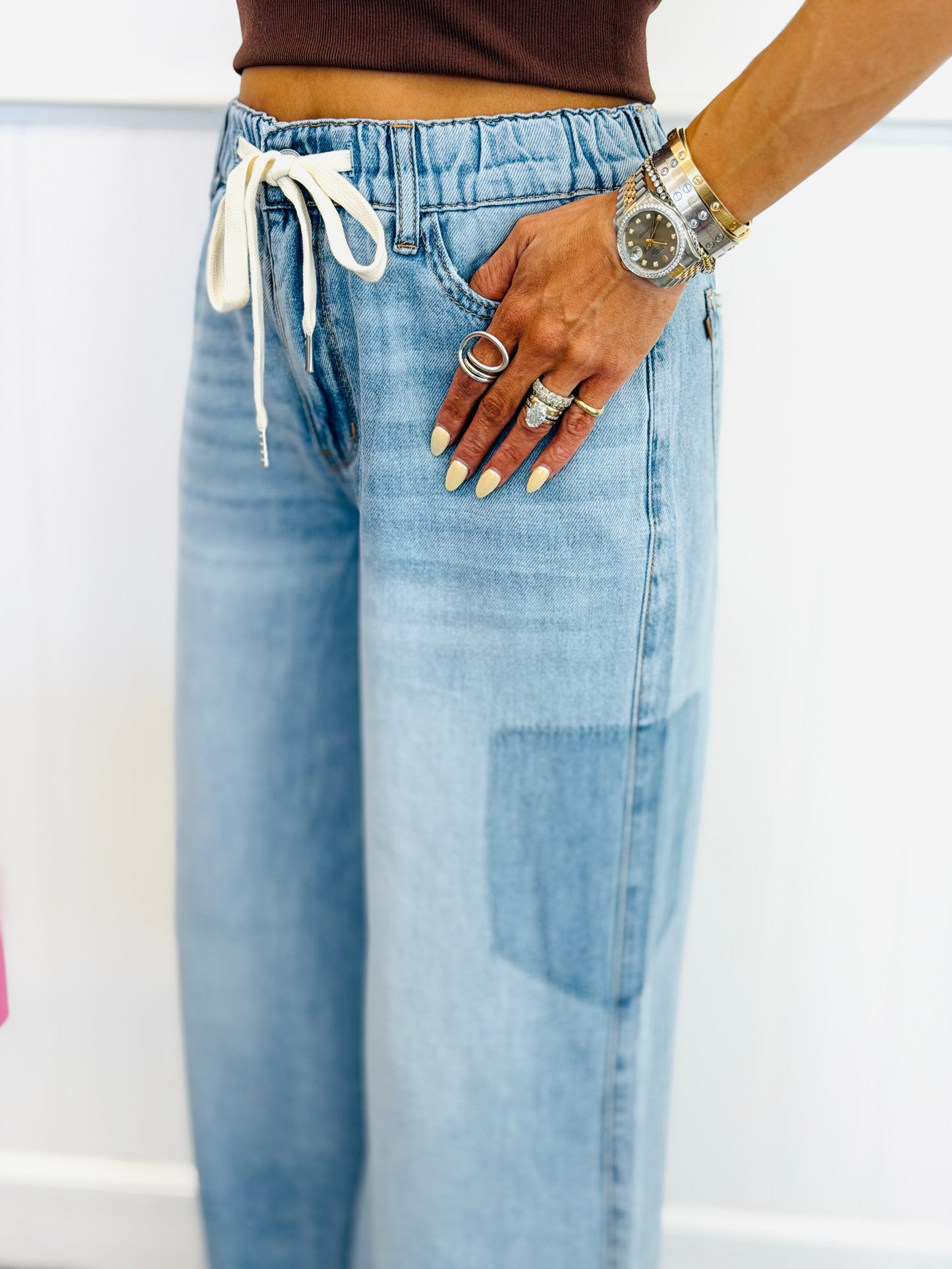 Judy Blue Chill Girl Charlie Palazzo Jeans (Reg. and Plus)