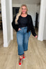 Judy Blue Completely Obsessed Tummy Control Wide Leg Crop Jeans (Reg. & Plus)