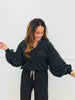 Cozy Micro Polka Dot Sweatshirt (Reg.) - 2 Colors
