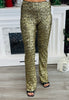 Gold Sequin Pull On Pants (Reg.)