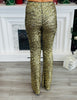 Gold Sequin Pull On Pants (Reg.)