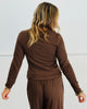 Mocha Button Up Cami Top (Reg. and Plus)