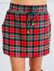 Red Christmas Plaid Skort (Reg. and Plus)