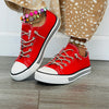 Red Sparkle On Sneakers