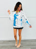 Queen Of Sparkles Licensed Blue All Aboard Conductor Sweatshirt (Reg. & Plus)