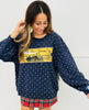 Queen Of Sparkles Licensed Navy Polar Express Train Ticket Sweatshirt (Reg. & Plus)