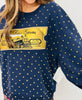 Queen Of Sparkles Licensed Navy Polar Express Train Ticket Sweatshirt (Reg. & Plus)