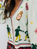 Queen Of Sparkles Licensed White Buddy The Elf Icon Cardigan (Reg. & Plus)