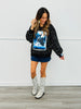 Queen Of Sparkles Licensed Black Rhinestone Polar Express Sweatshirt (Reg. & Plus)