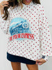 Queen Of Sparkles Licensed White Polar Express Train Mockneck Sweatshirt (Reg. & Plus)