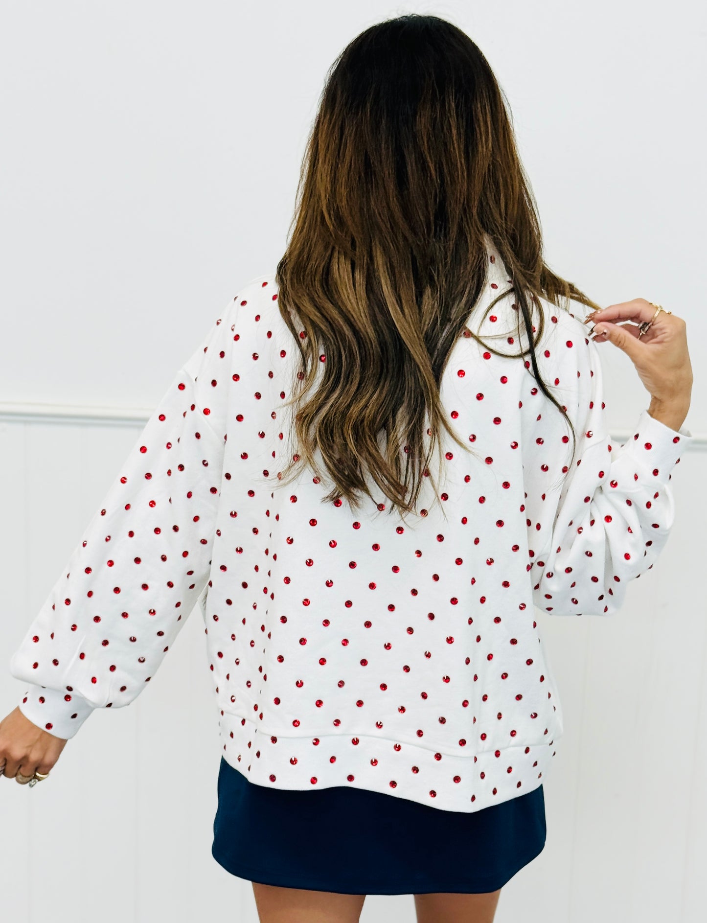 Queen Of Sparkles Licensed White Polar Express Train Mockneck Sweatshirt (Reg. & Plus)
