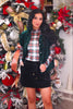 Keigan Mesh Top- White Christmas Plaid (Reg. and Plus)