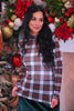 Keigan Mesh Top- White Christmas Plaid (Reg. and Plus)