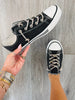 Black Sparkle On Sneakers