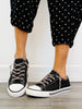 Black Sparkle On Sneakers