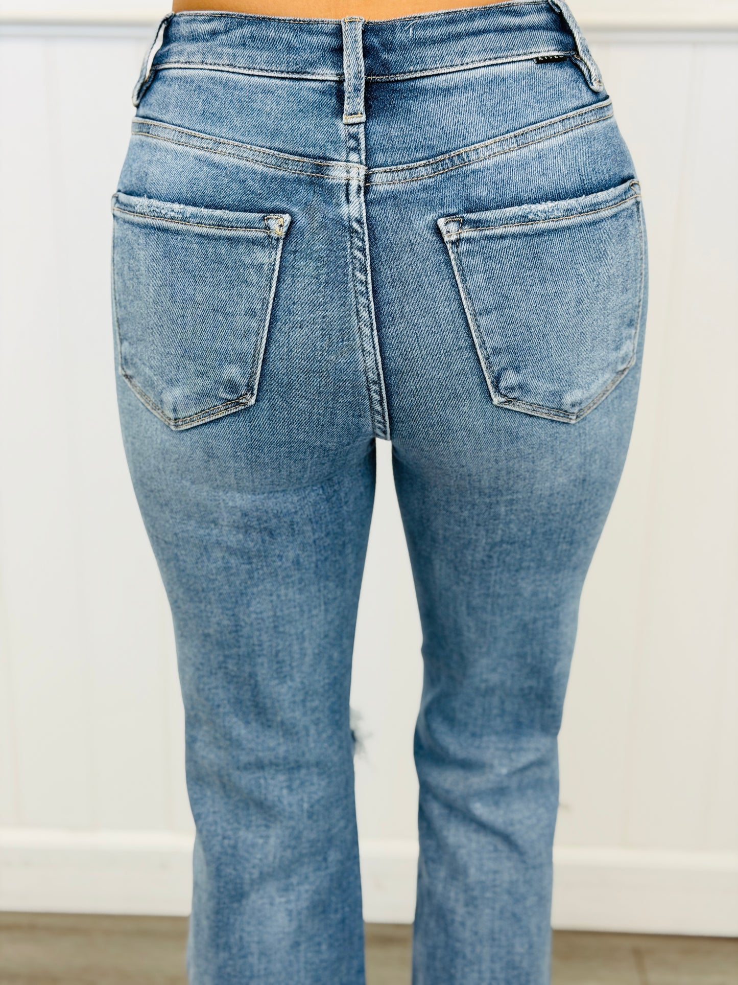 WR x Risen Medium Ready For Anything Crop Jeans  (Reg & Plus)