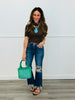 WR x Risen Dark Ready For Anything Crop Jeans (Reg & Plus)