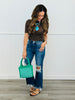 WR x Risen Dark Ready For Anything Crop Jeans (Reg & Plus)