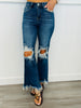 WR x Risen Dark Ready For Anything Crop Jeans (Reg & Plus)