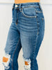 WR x Risen Dark Ready For Anything Crop Jeans (Reg & Plus)