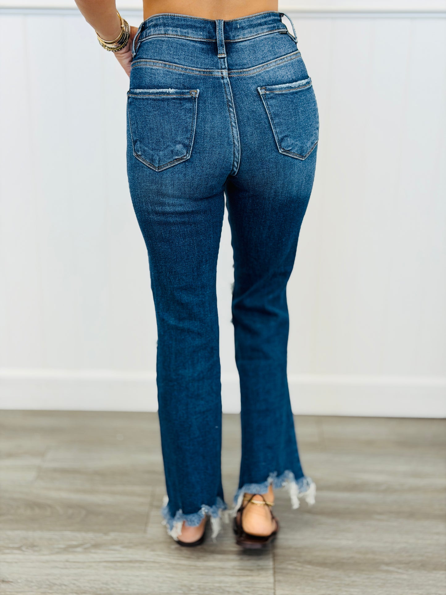 WR x Risen Dark Ready For Anything Crop Jeans (Reg & Plus)