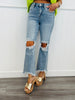 WR x Risen Light Ready For Anything Crop Jeans  (Reg & Plus)