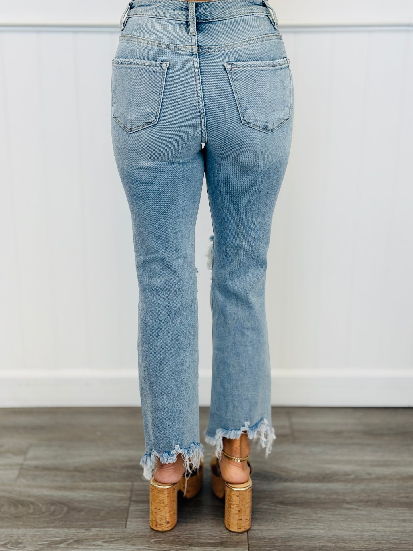 WR x Risen Light Ready For Anything Crop Jeans  (Reg & Plus)