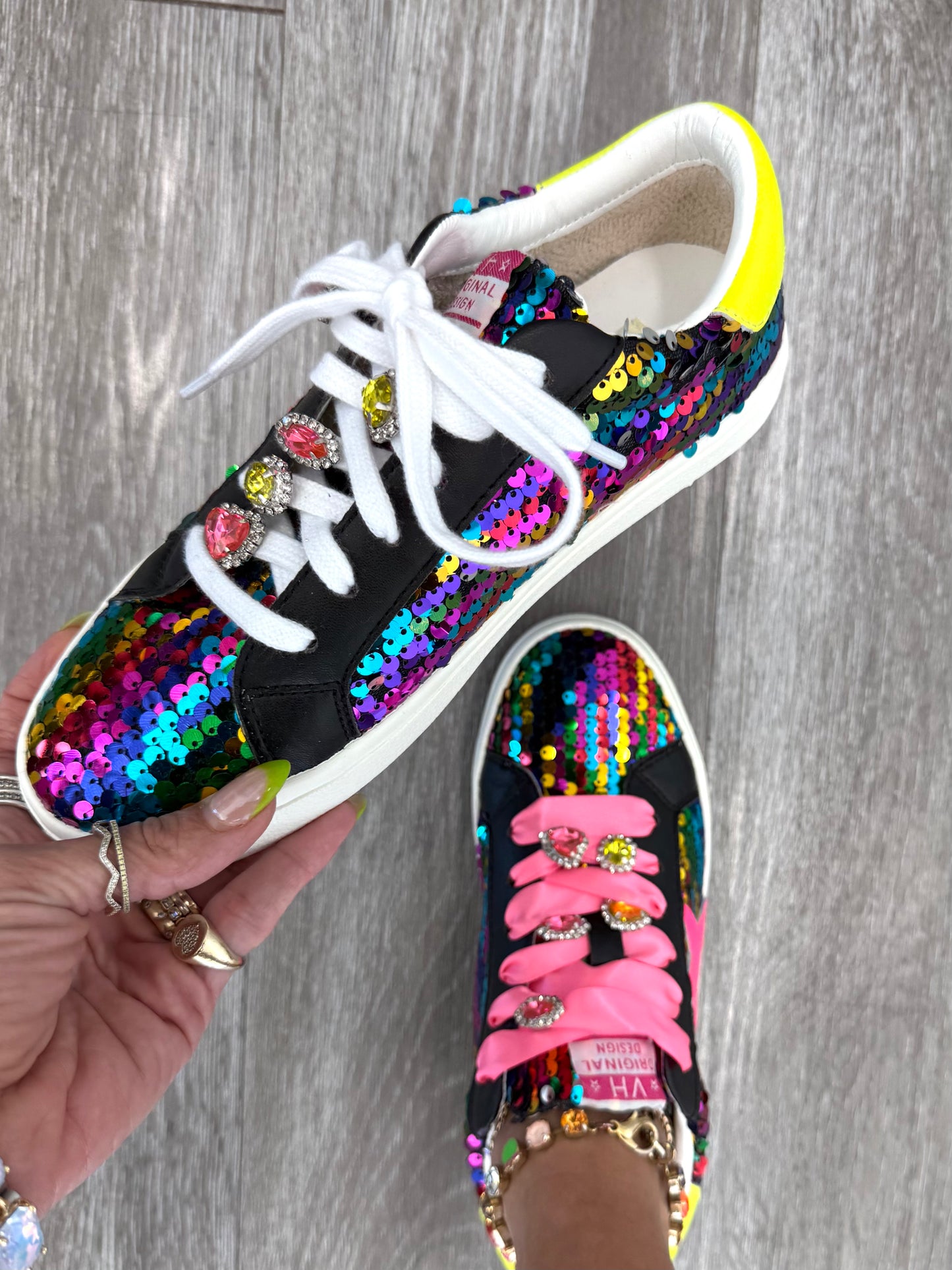 VH x WR Neon Glow Pop Sneakers