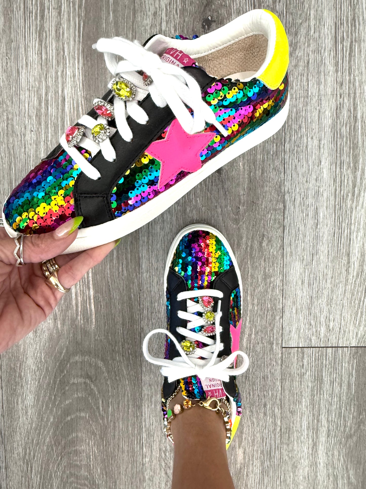 VH x WR Neon Glow Pop Sneakers