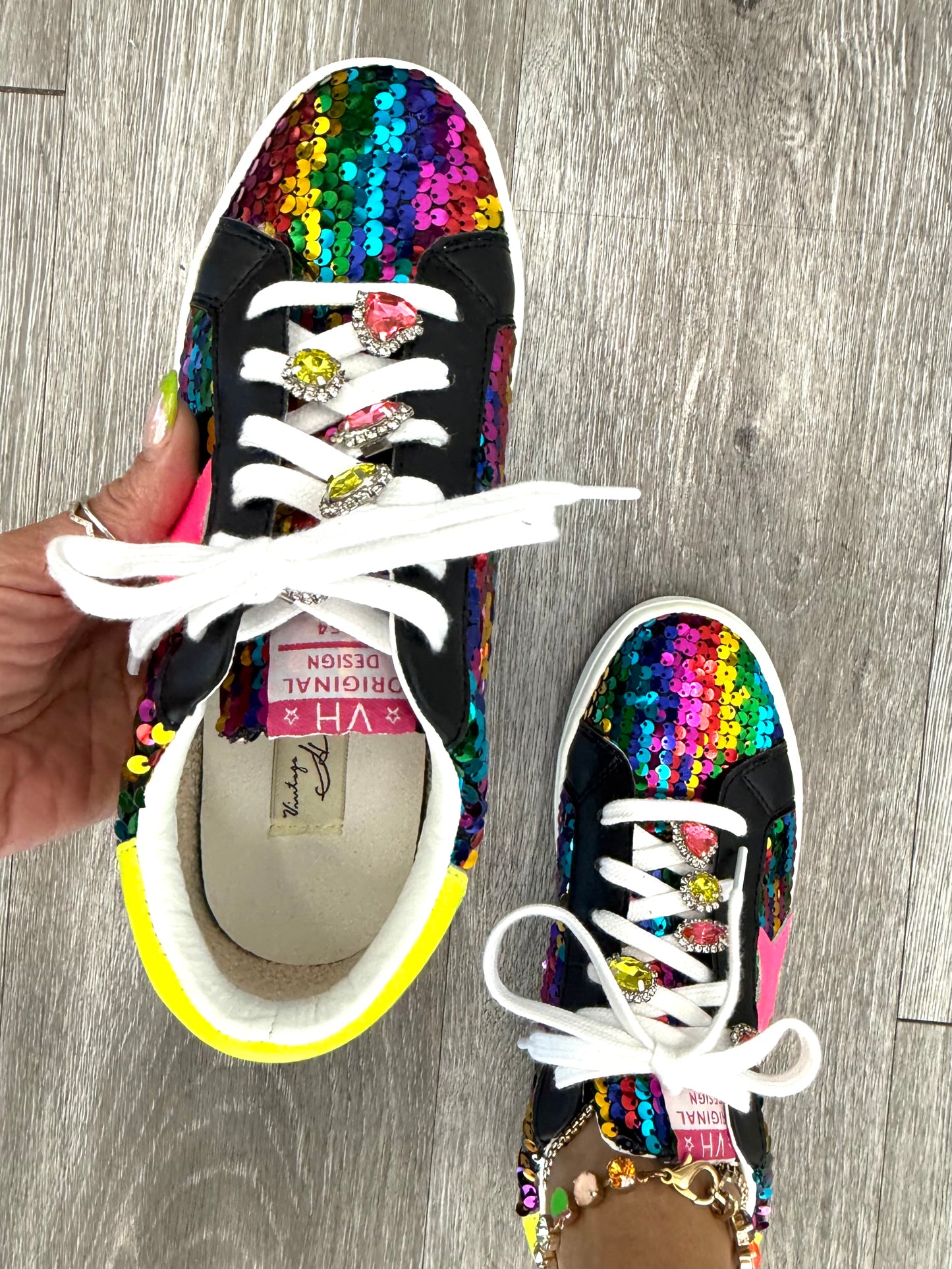 VH x WR Neon Glow Pop Sneakers