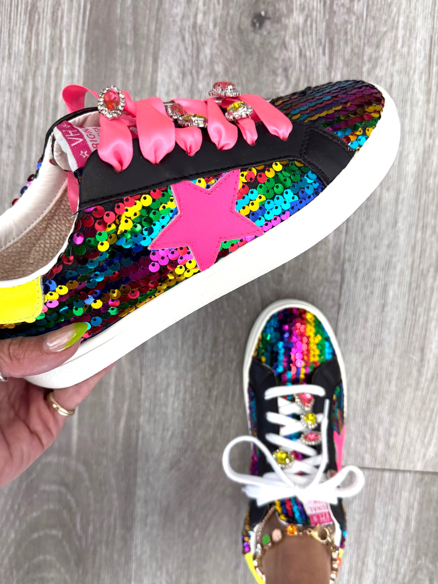 VH x WR Neon Glow Pop Sneakers