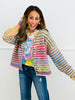 Rainbow Striped Sweater Cardigan (Reg.)