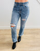 Light Wash It's Your Time Distressed Flare Jeans (Reg. and Plus)