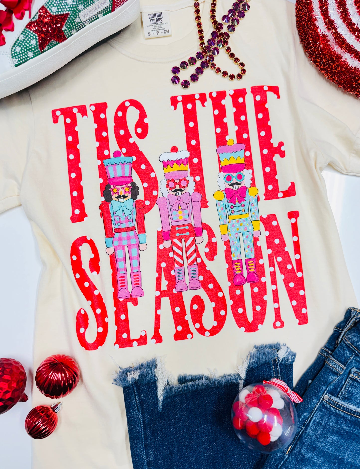 Tis the Season Nutcracker Graphic Tee (Reg. and Plus)