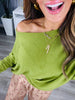 Soft Knit Pullover Top (One Size ) - 2 Colors