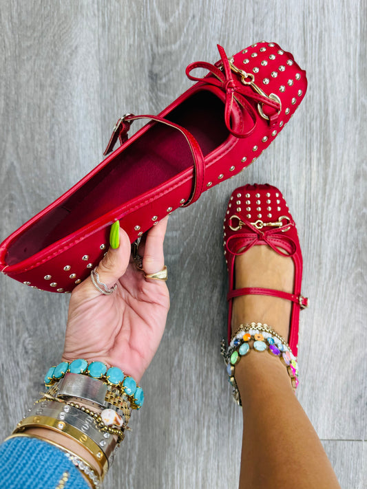 Wine Rebel Romance Mary Jane Flats