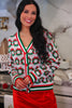 Ribbon Wreath Knit Cardigan (Reg. and Plus)