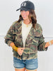 POL Olive Camo Button Down Jacket (Reg.)