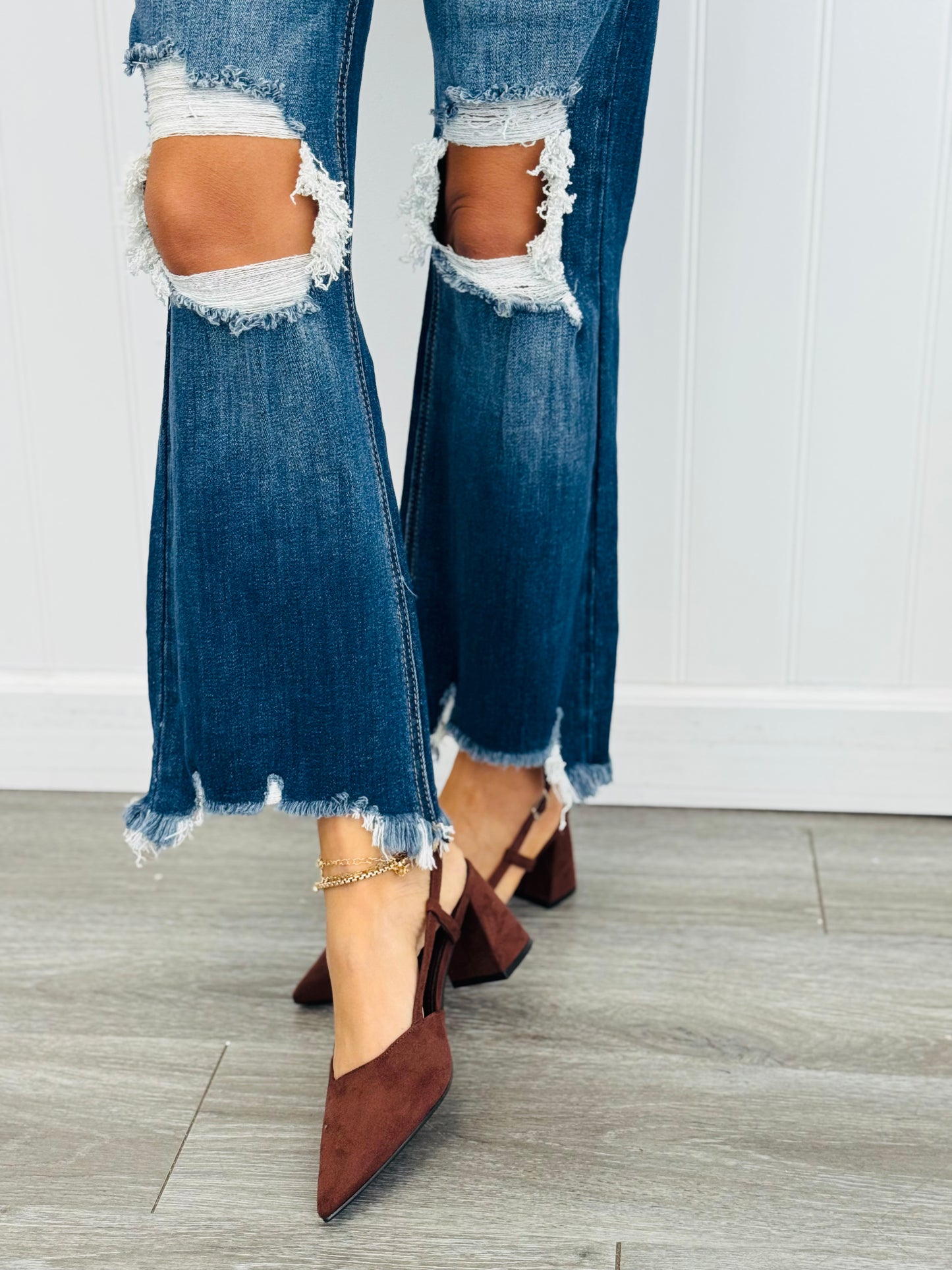 WR x Risen Dark Ready For Anything Crop Jeans (Reg & Plus)