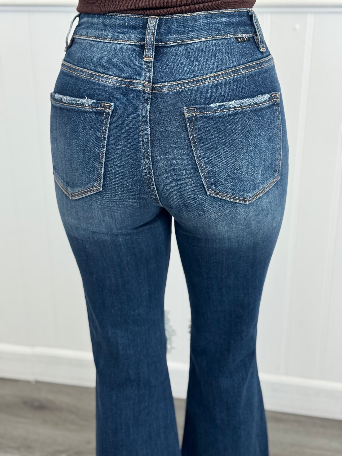 WR x Risen Dark Ready For Anything Crop Jeans (Reg & Plus)