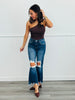 WR x Risen Dark Ready For Anything Crop Jeans (Reg & Plus)